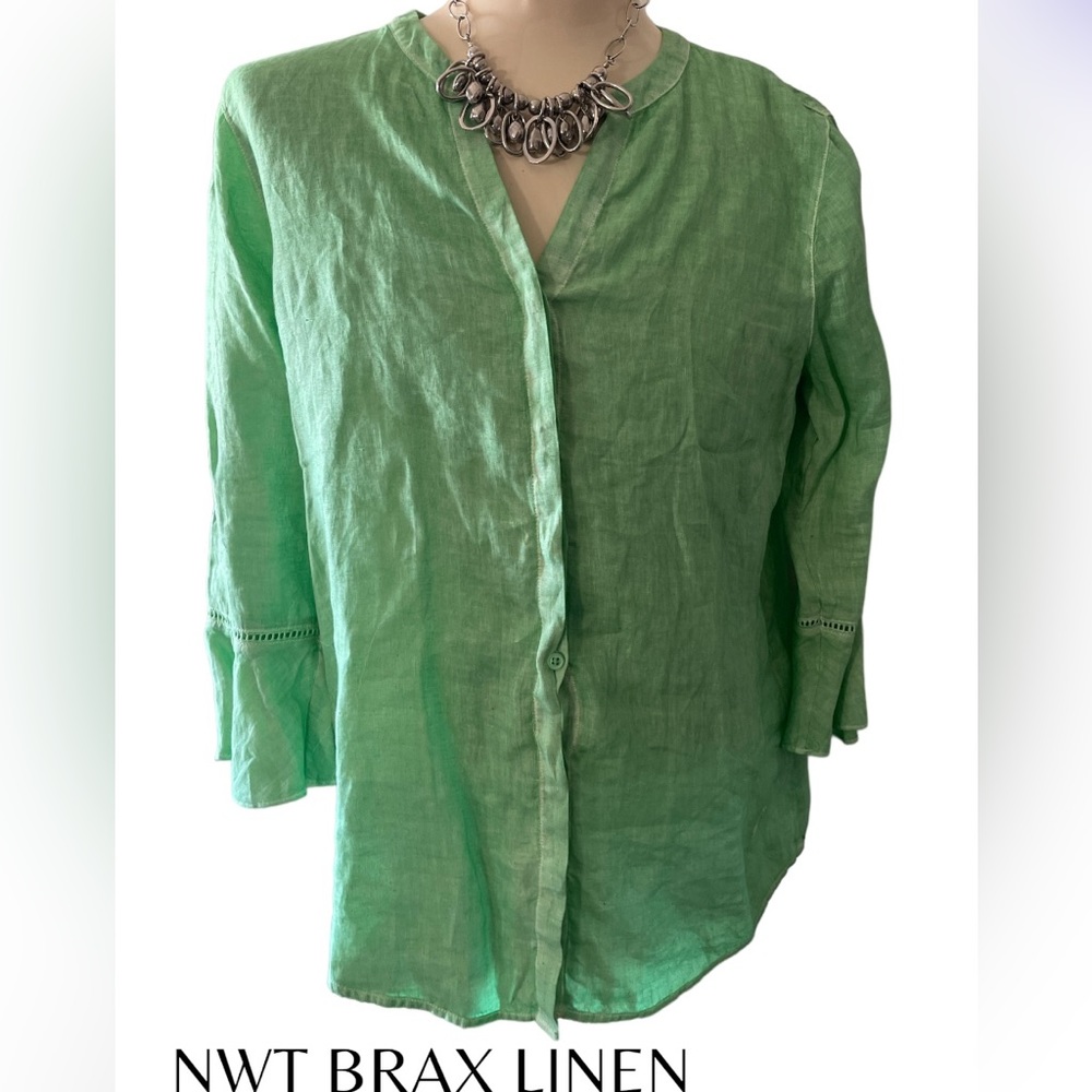 NWT beautiful Brax of Germany, linen blouse